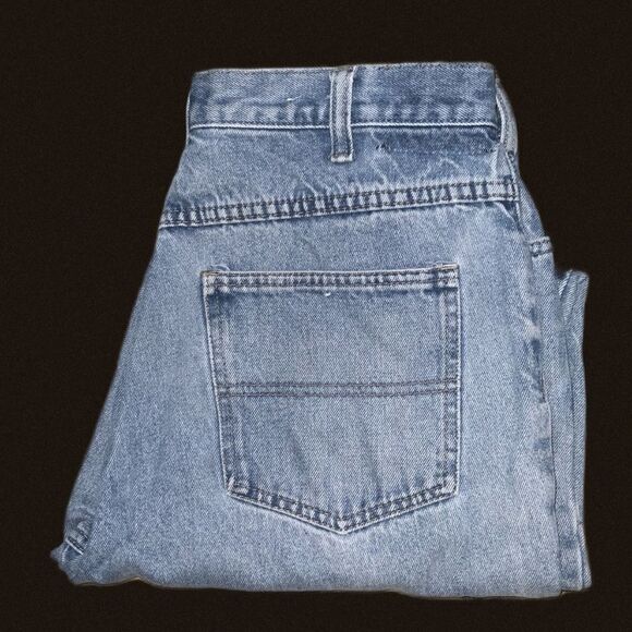 vintage 90s mom jeans‎ sandy river high rise straight les 30w 32 l denim - Picture 2 of 4